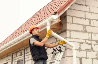 Pose et remplacement de gouttières à Bransles